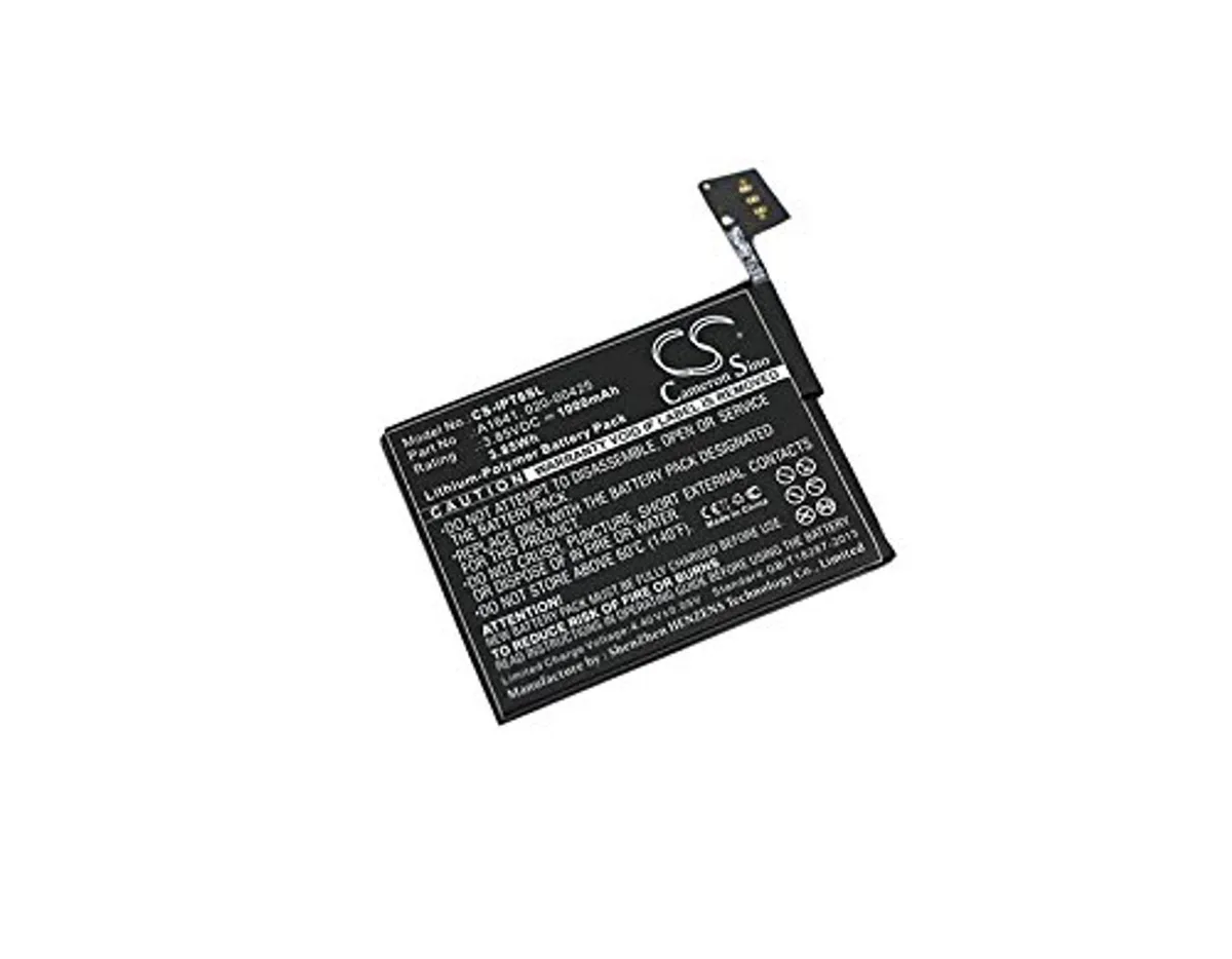 Rectangular lithium-polymer battery pack, silver finish, thin profile