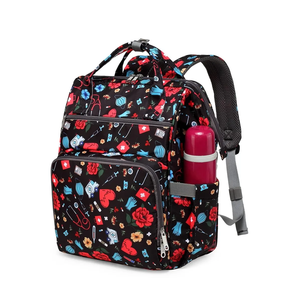 Adafruit Adafruit 2 in 1 Accessories Large Backpack Purse 10.6"L x 7.6"W x 16.4"H 20L 12 Pockets 15.6" Laptop — product photo
