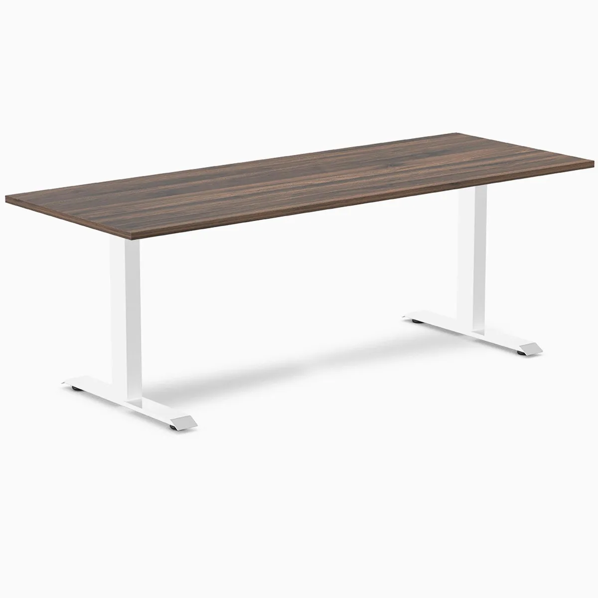 Desky Desky Zero Laminate Office Desk Jarrah Legno White 78.7 x 29.5 in — product photo