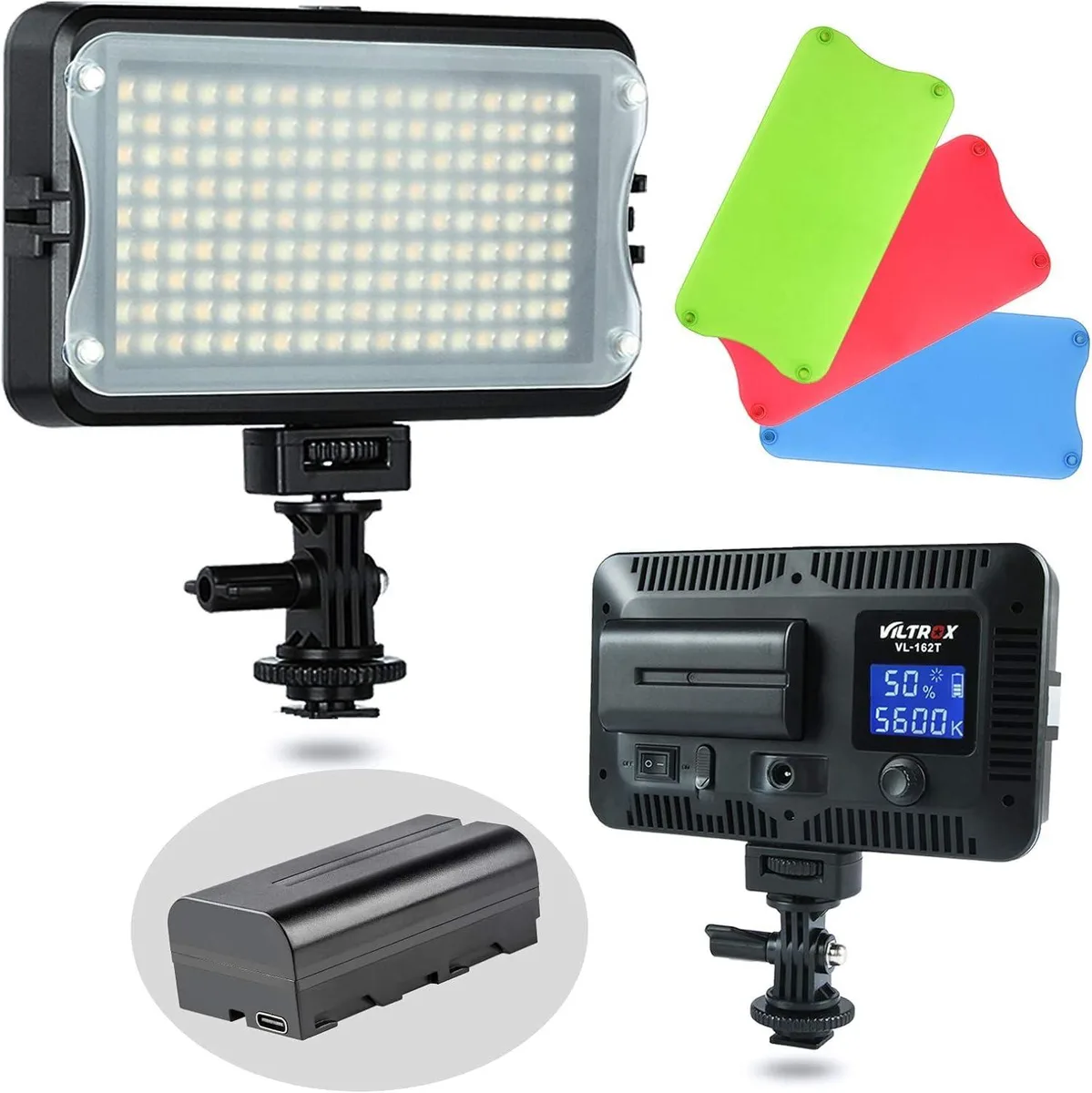  VILTROX L162T LED Video Light 162 LED 3300K-5600K CRI95+ — product photo