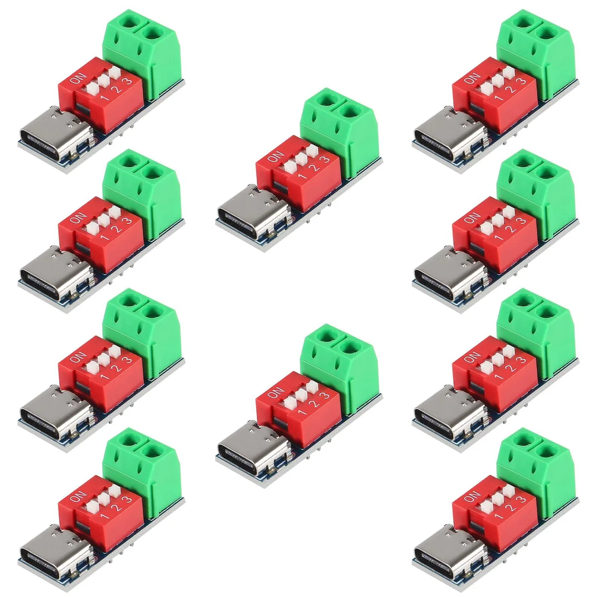 KEHIPI KEHIPI USB-C PD Trigger Board 10PCS 5V9V12V15V20V 100W Screw Terminal — product photo