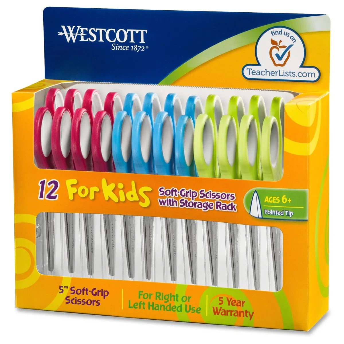 Acme United Acme United 15972 Junior Scissors Pointed Tip 5 Inch 12 Pack — product photo