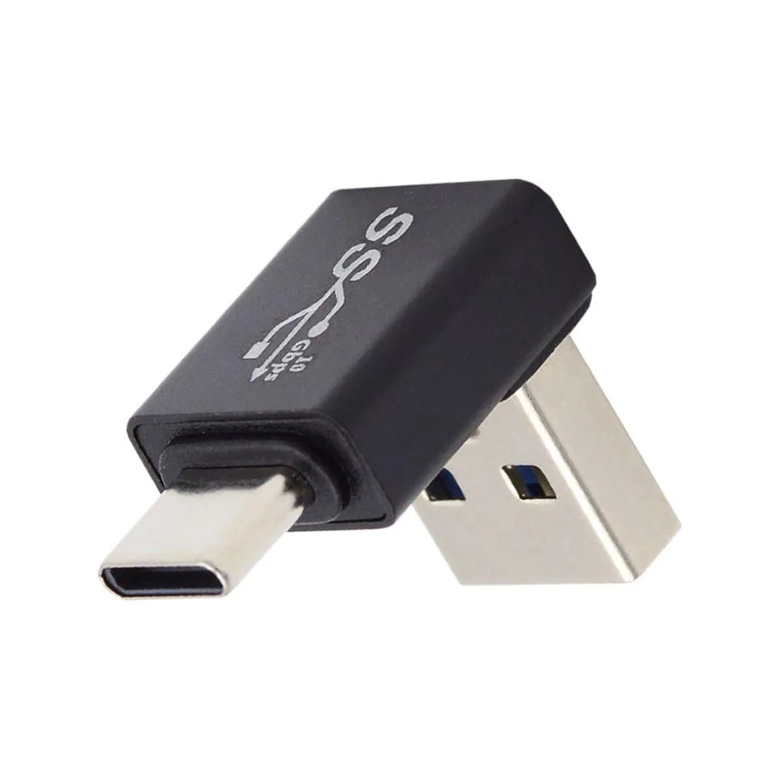 LORDWORLD LORDWORLD USB C to USB 3.0 Adapter 10Gbps 90 Degree UP Angled — product photo