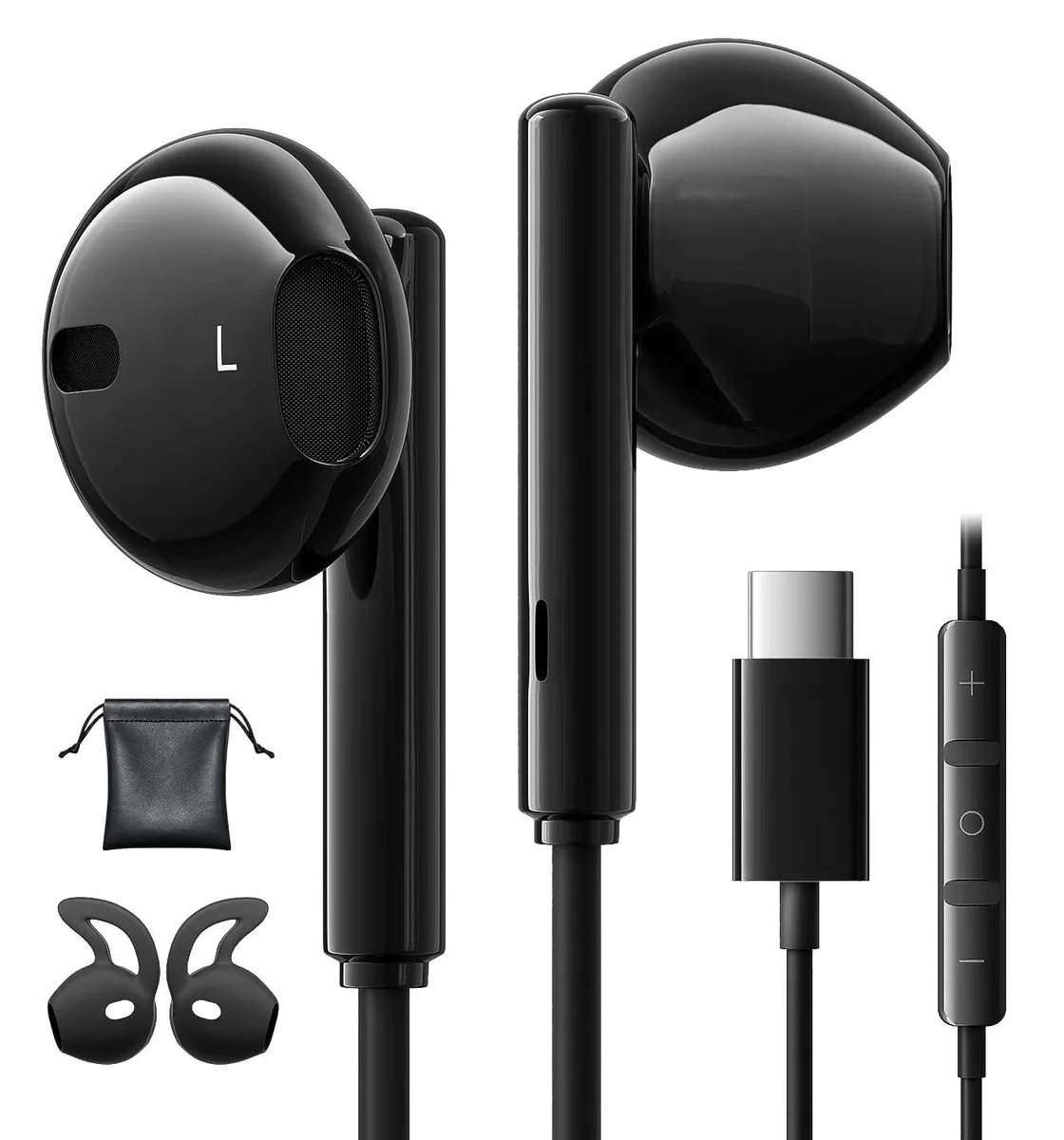 No Sew No Sew US-901 USB-C wired headset with touch controls — product photo