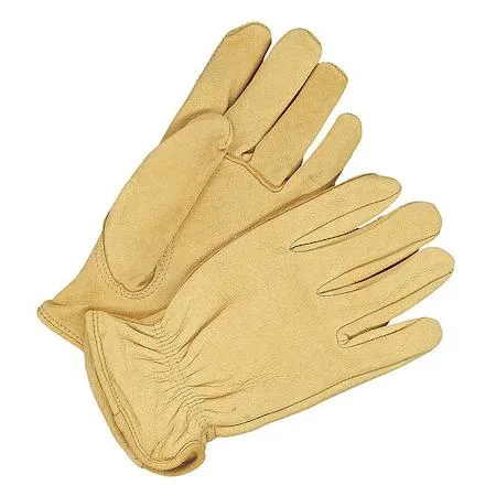 BDG BDG 20-1-366-L Leather Drivers Gloves Shirred Slip-On Cuff Keystone Thumb Personal Protective Equipment — product photo
