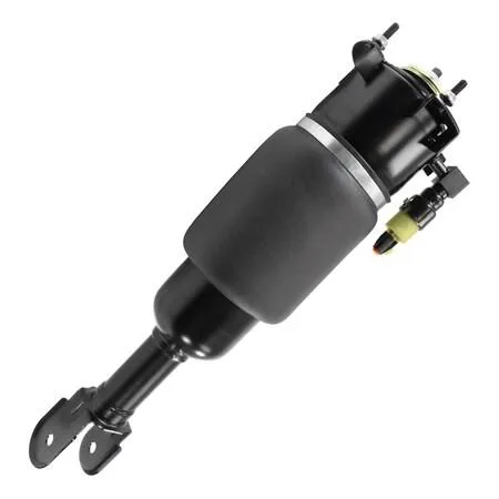 Unity front left non-electronic air strut assembly, metal body with rubber bellows