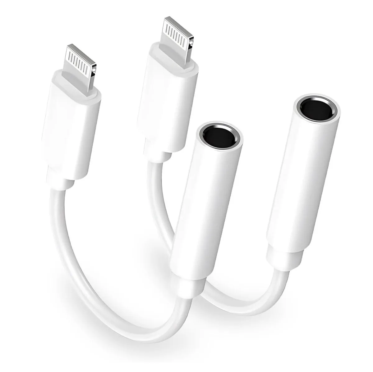  Matsusho SKFASTC-US181 Lightning to 3.5 mm adapter 2-pack — product photo
