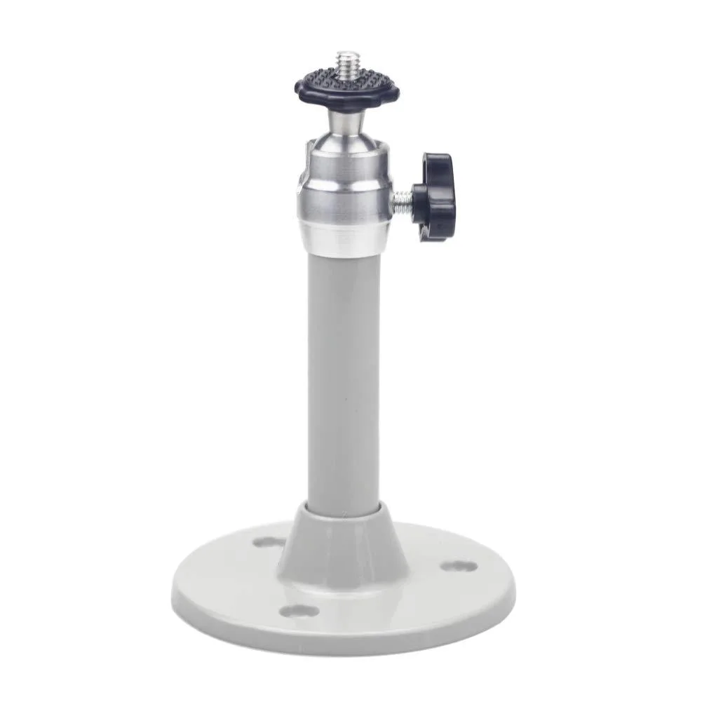 White aluminium ceiling mount, 5.3in tube, 360° rotating head, 3kg load