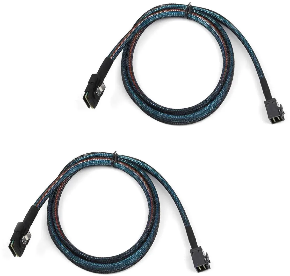SMUGDESK SMUGDESK 2PCS Internal Mini SAS HD SFF8643 to SFF8087 Cable 3.3FT — product photo