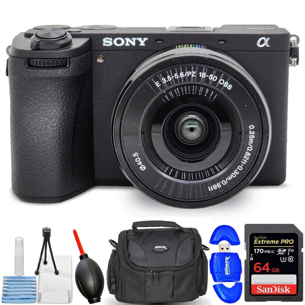 Sony Sony a6700 Compact Mirrorless Camera 16-50mm Lens 7PC Accessory Bundle — product photo