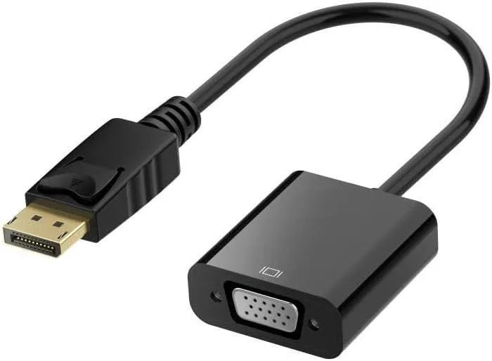 BUCIER BUCIER DisplayPort to VGA adapter male to female black — product photo