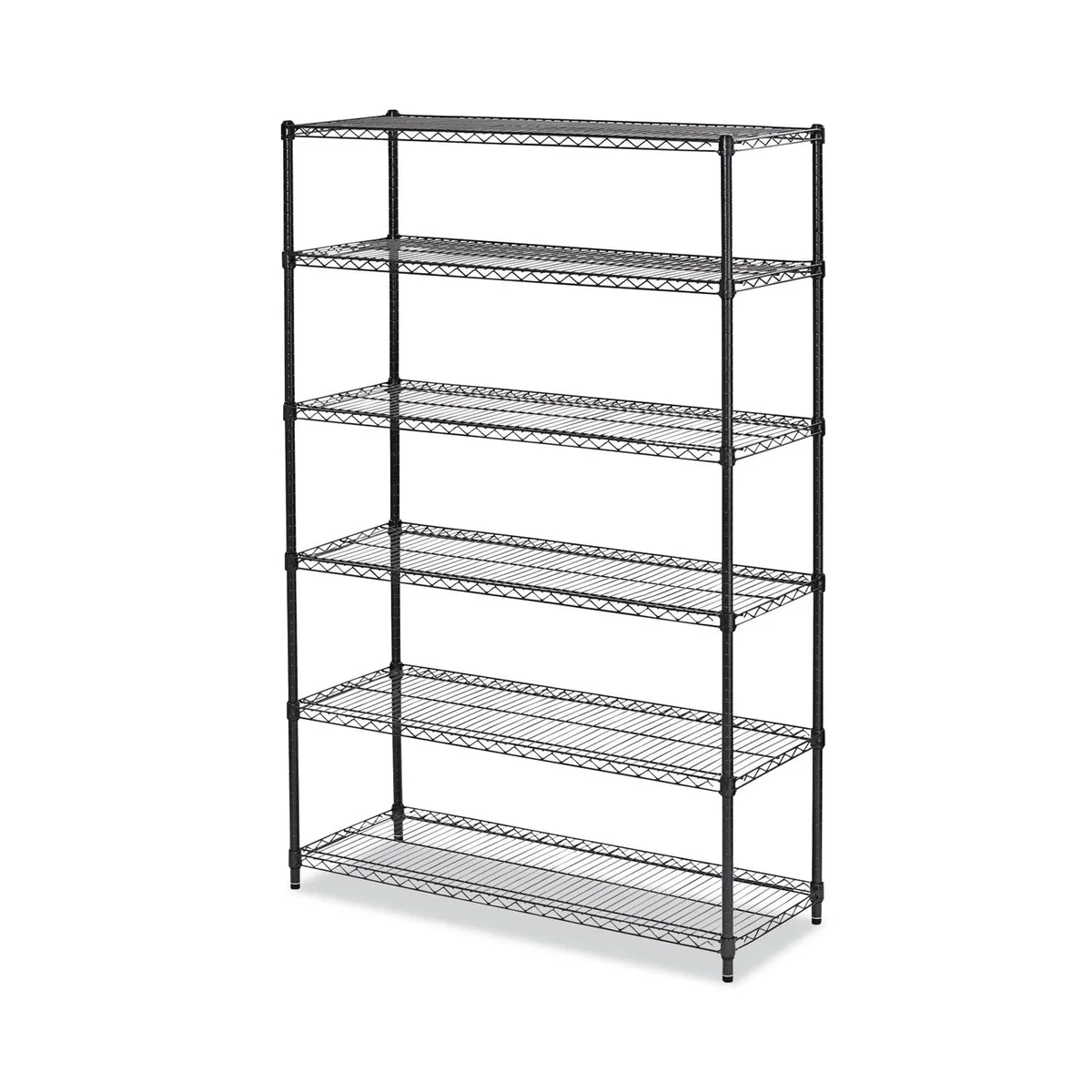 Alera Alera Commercial Wire Shelving 48w 18d 72h Black Anthracite — product photo
