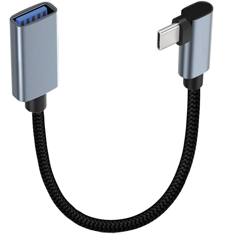 TeKit TeKit 90° USB-C to USB 3.1 Adapter Braided 30cm — product photo