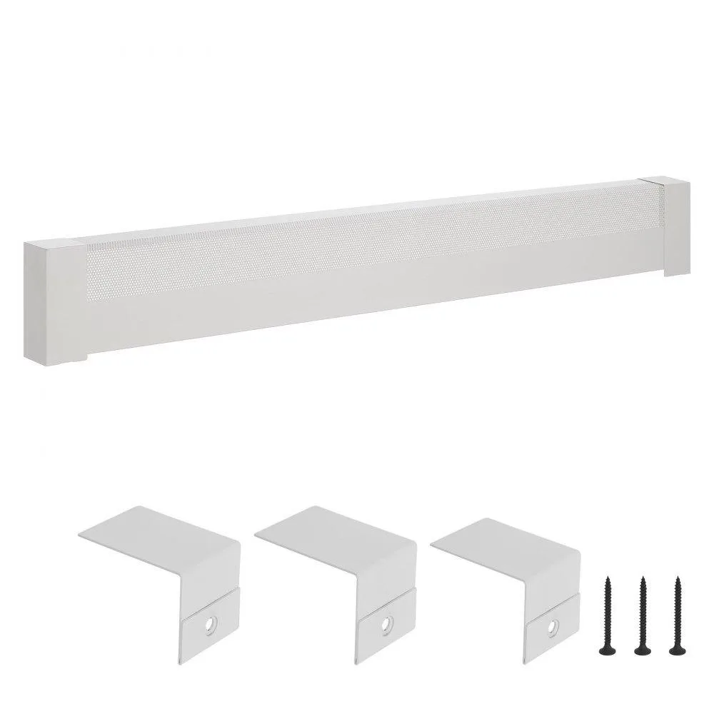 VEVOR VEVOR 6 ft Baseboard Heater Cover White Q235A Steel 1831 mm — product photo