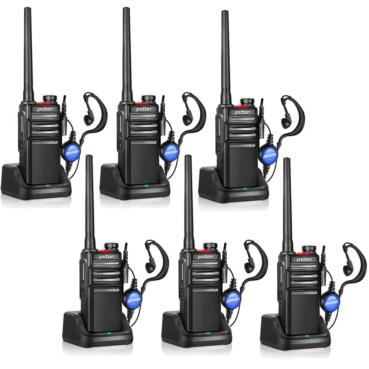 KEHIPI KEHIPI Two-Way Radio 6 Pack 38 Channels IP54 1500mAh — product photo