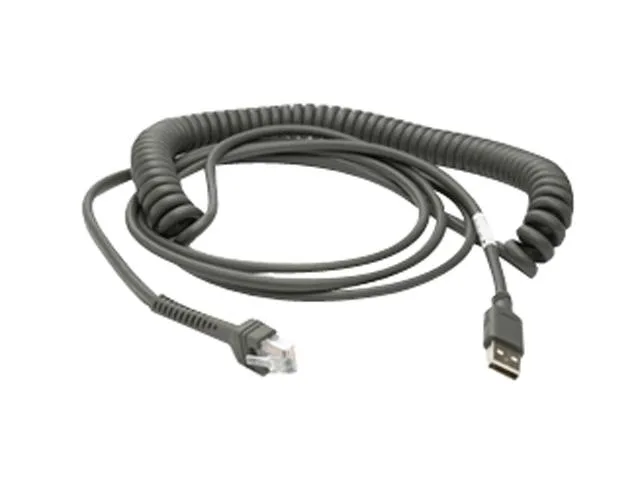 Motorola Motorola CBA-U09-C15ZAR 15ft USB coiled cable pos accessory — product photo