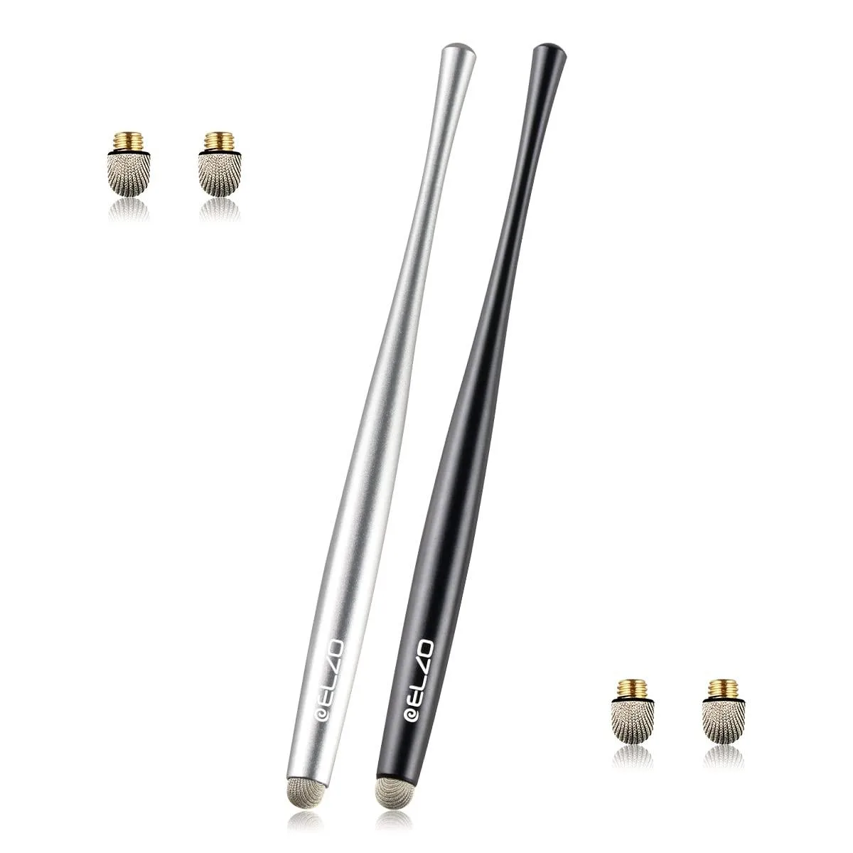  ELZO Stylus Pen Combo 2 Pack Black&amp;Silver 39SP-CT2P-2BSE — product photo