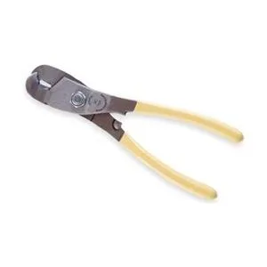 Jonard JIC-750 coaxial cable cutter, yellow ergonomic handles, chrome jaws