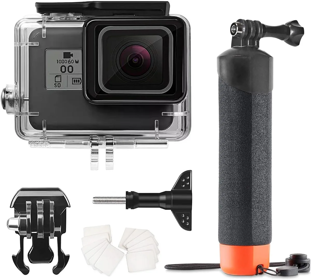 BONAEVER BONAEVER 148FT/40M Waterproof Case Kit for GoPro Hero 2018/7/6/5 Black — product photo