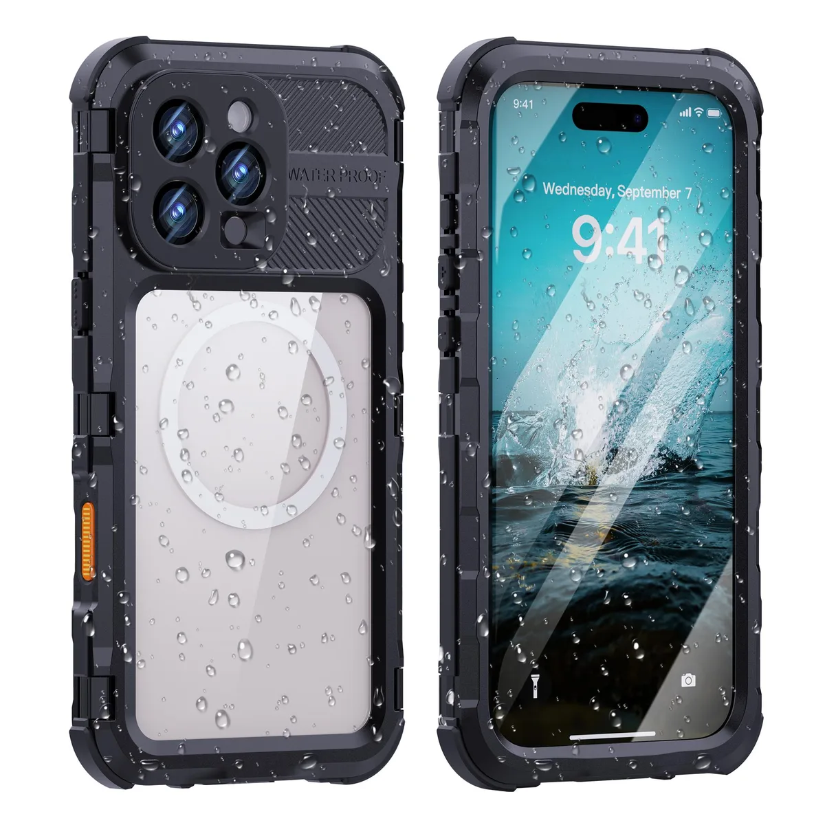 BONAEVER BONAEVER iPhone 16 Pro Max 6.9" IP68 Waterproof Case Black — product photo