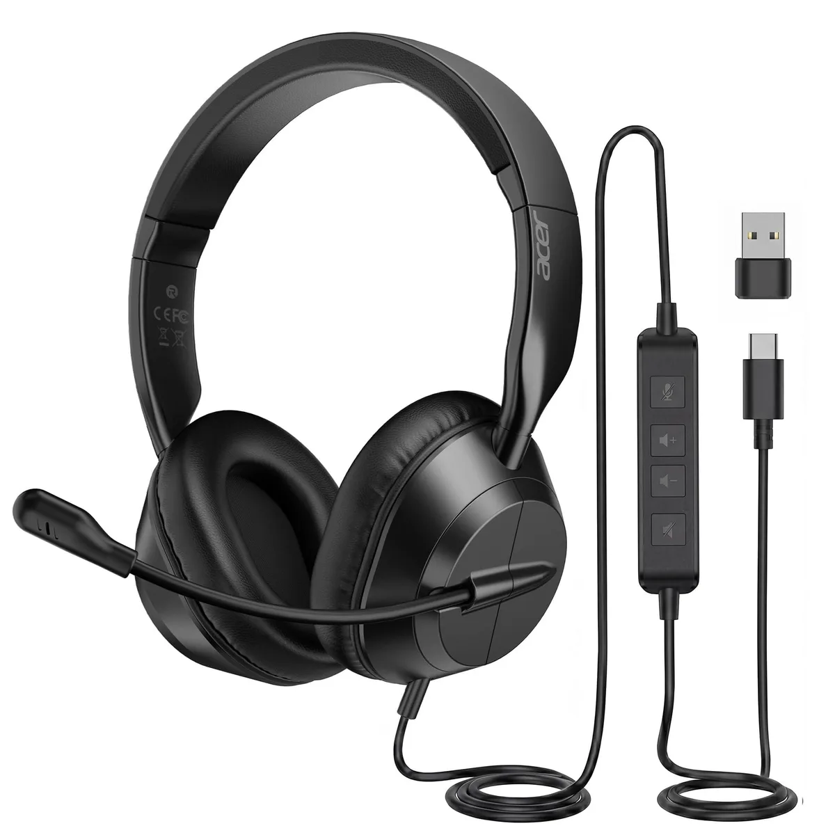 Acesori OHW344/OHW345 On-Ear USB Headset 40mm 32ohm 160g — product photo