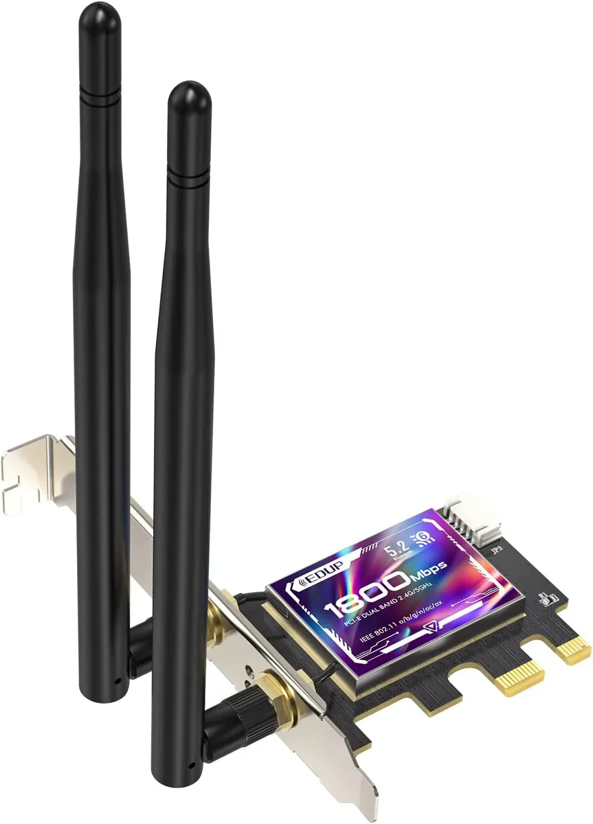 SMA SMA Wi-Fi 6 AX1800 Bluetooth 5.2 PCIe Adapter — product photo