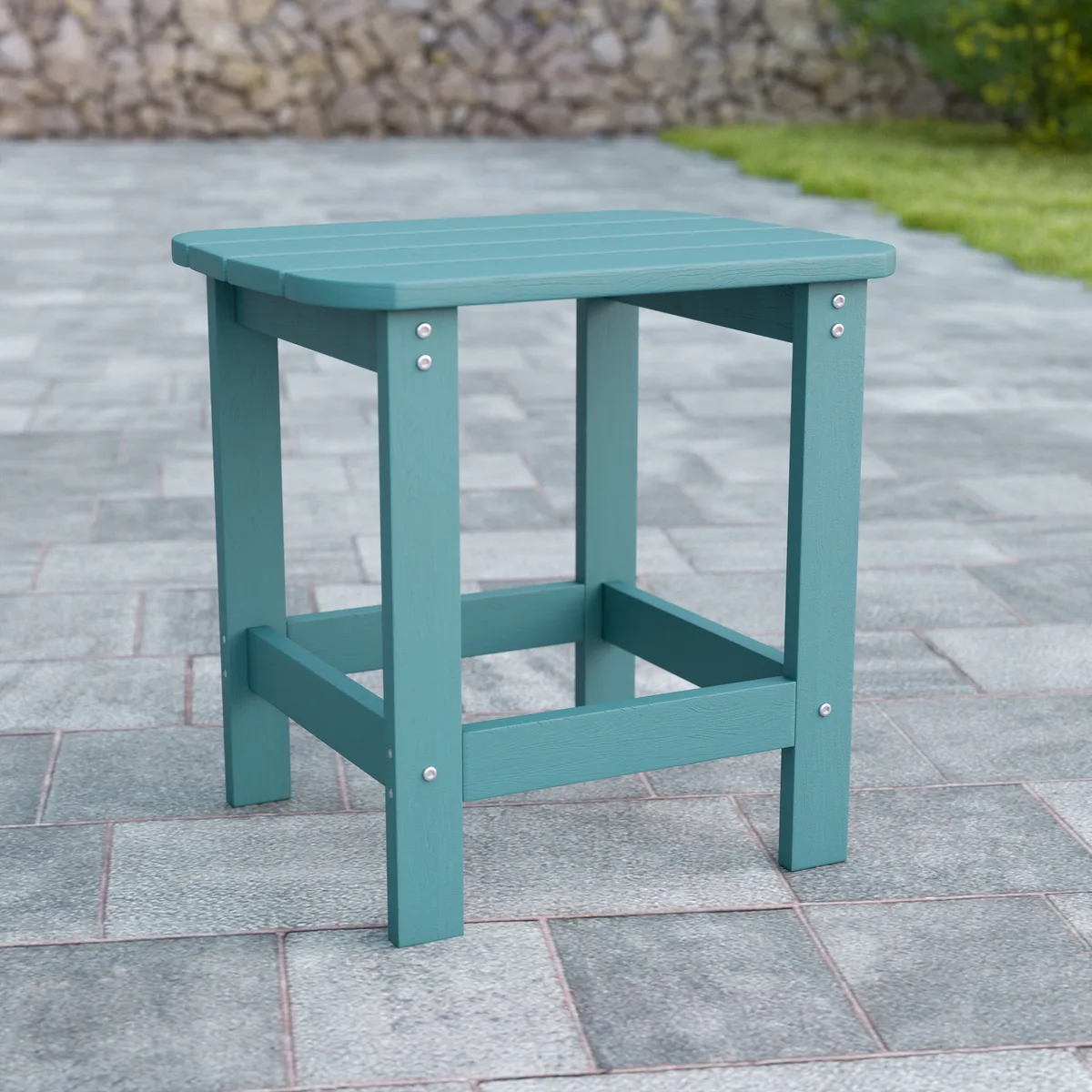 Flash Furniture Flash Furniture Charlestown Adirondack Side Table Sea Foam 18.75"W x 15"D x 18.25"H — product photo