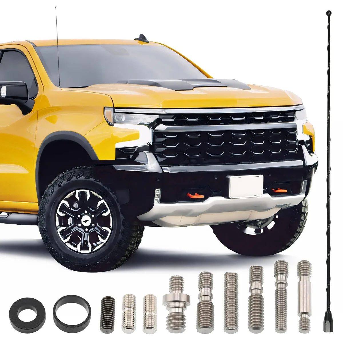 Barrow Mods Barrow Mods 31 Inch Black Antenna 2 in 1 Accessory — product photo