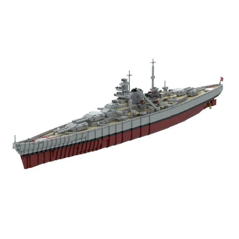 ZITIANYOUBUILD ZITIANYOUBUILD MOC-183933 1/200 Scale WWII German Bismarck Battleship 5170PCS — product photo