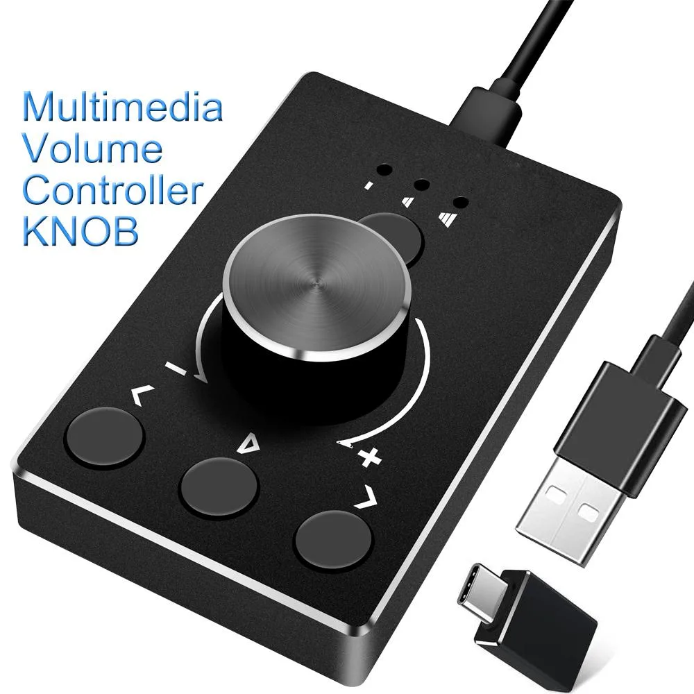 Jansicotek Jansicotek OZU8 USB Multimedia Control Knob Aluminium Black — product photo