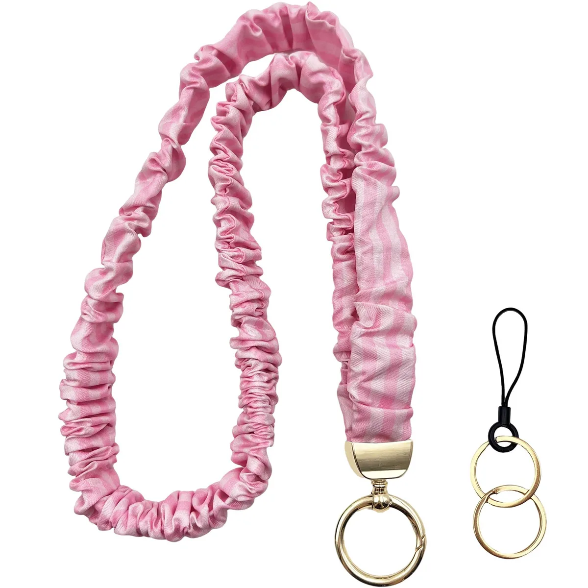  Jusen lanyard-1 Polyester Neckwear Pink 100% — product photo