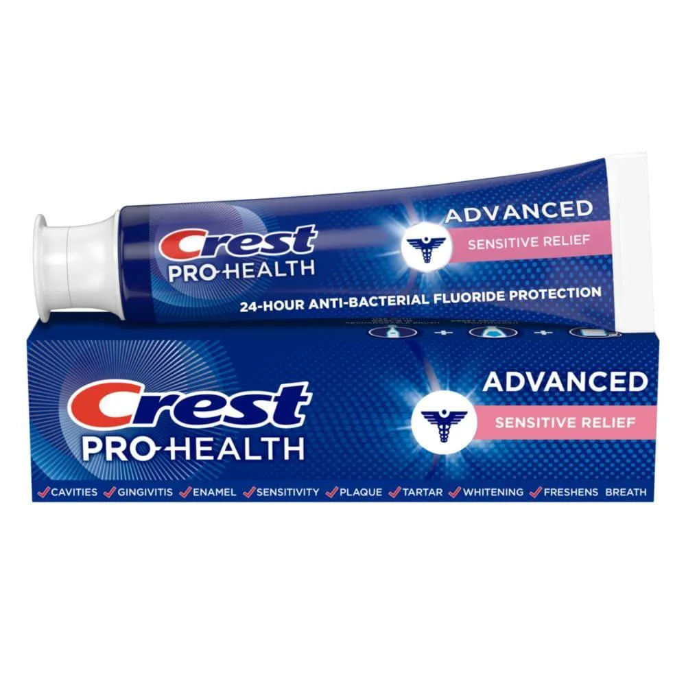 White 5.1 ounce toothpaste tube standing upright with flip-top cap