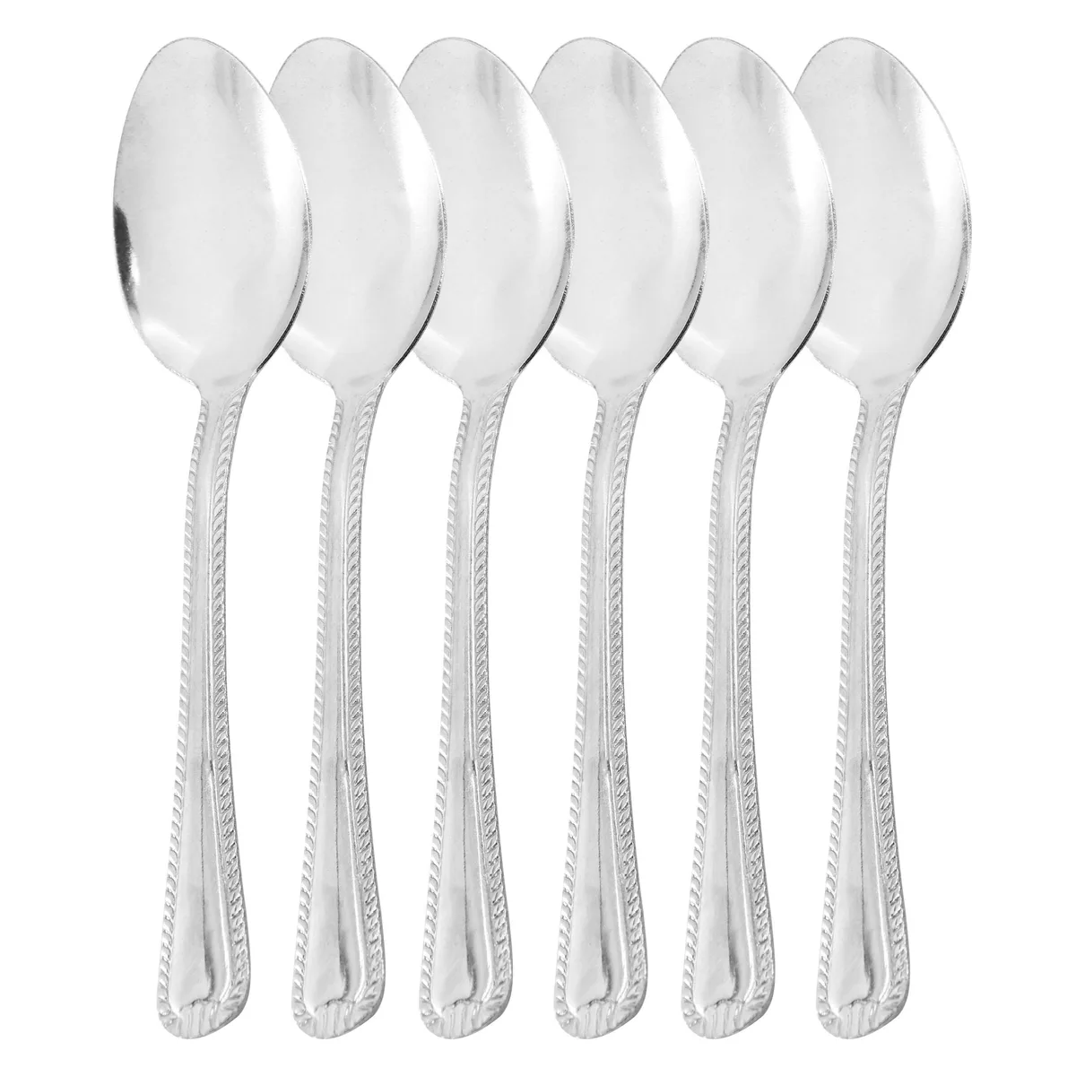 Gibson Home Gibson Home Tustin 6-piece stainless steel teaspoon set, silver — product photo