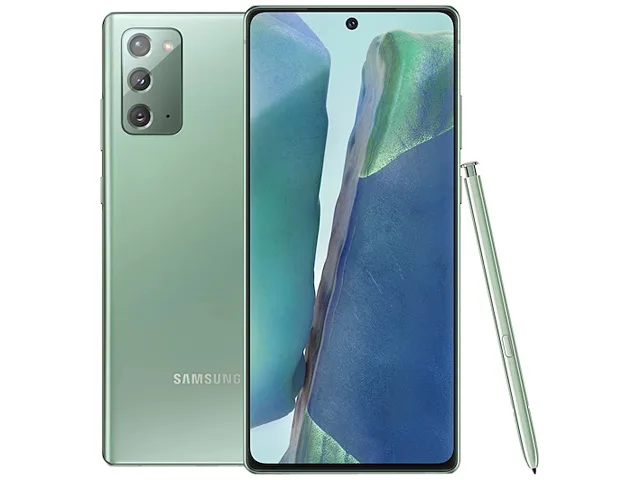 SAMSUNG SAMSUNG SM-N981UZGAXAA Galaxy Note20 5G 128GB Mystic Green cell phones - unlocked — product photo