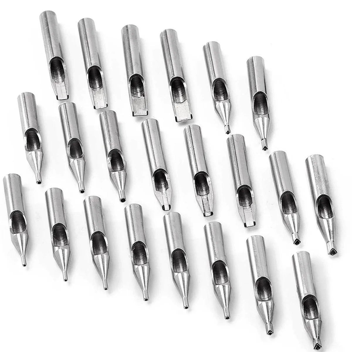 ACE Needles ACE Needles 22 Assorted Stainless Steel Tattoo Tips Nozzles Beauty - Body — product photo