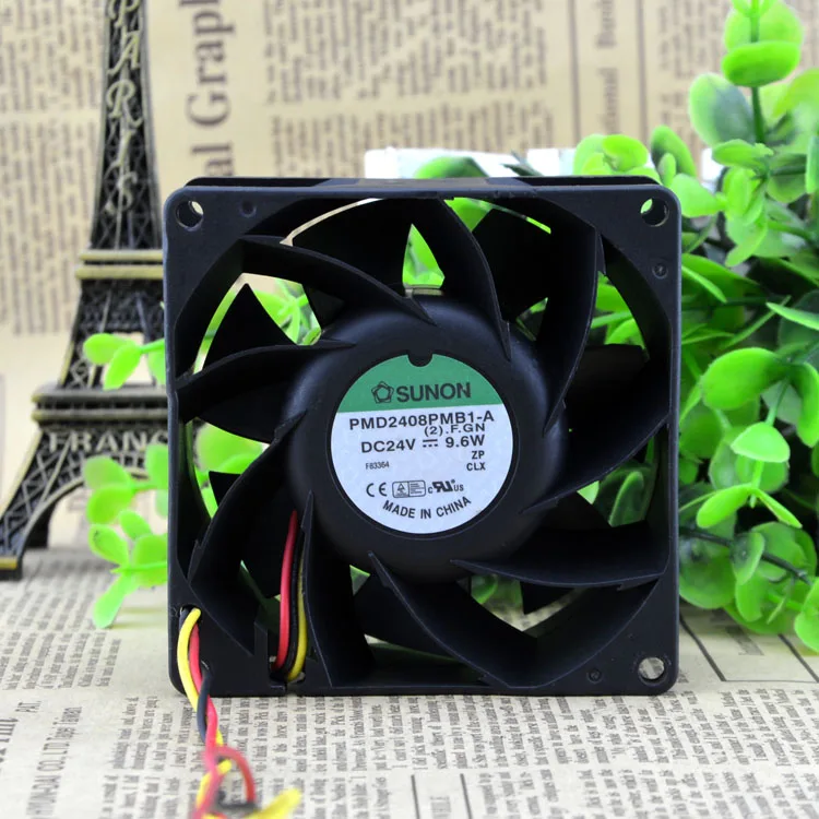 Fans Fans PMD2408PMB1-ASize 80mm 24V 9.6W 5700RPM 84CFM 55dB case fan — product photo