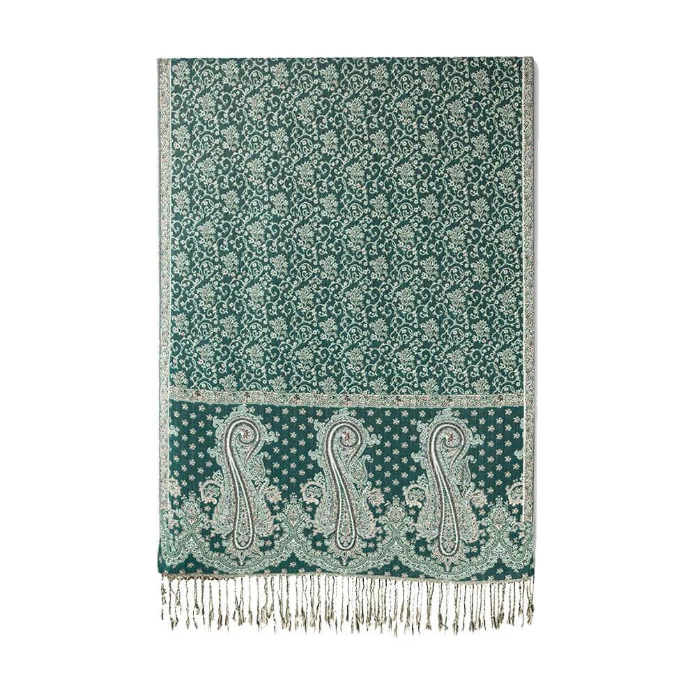 Ankarsrum Original USA Ankarsrum Original USA Paisley Pashmina Shawl Green — product photo