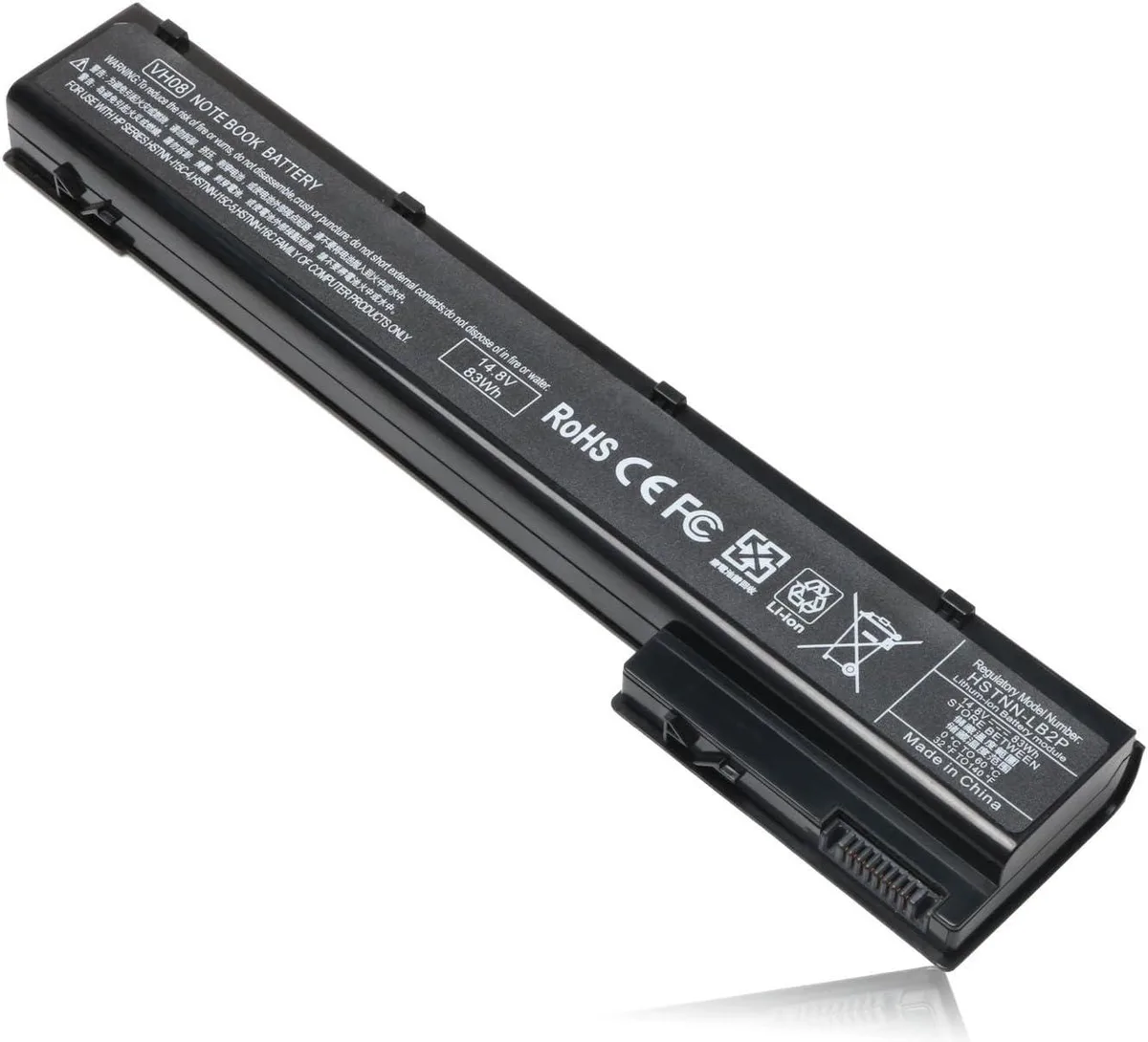 myVolts myVolts 8-Cell VH08 VH08XL Laptop Battery for HP EliteBook 8560w 8570w 8760w 8770w — product photo