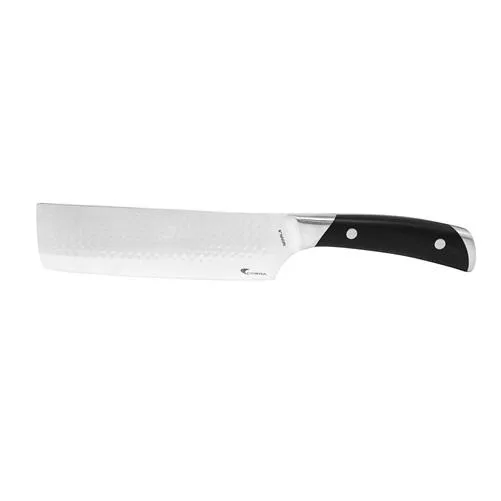 Kalorik Cobra nakiri knife, silver stainless steel blade and handle