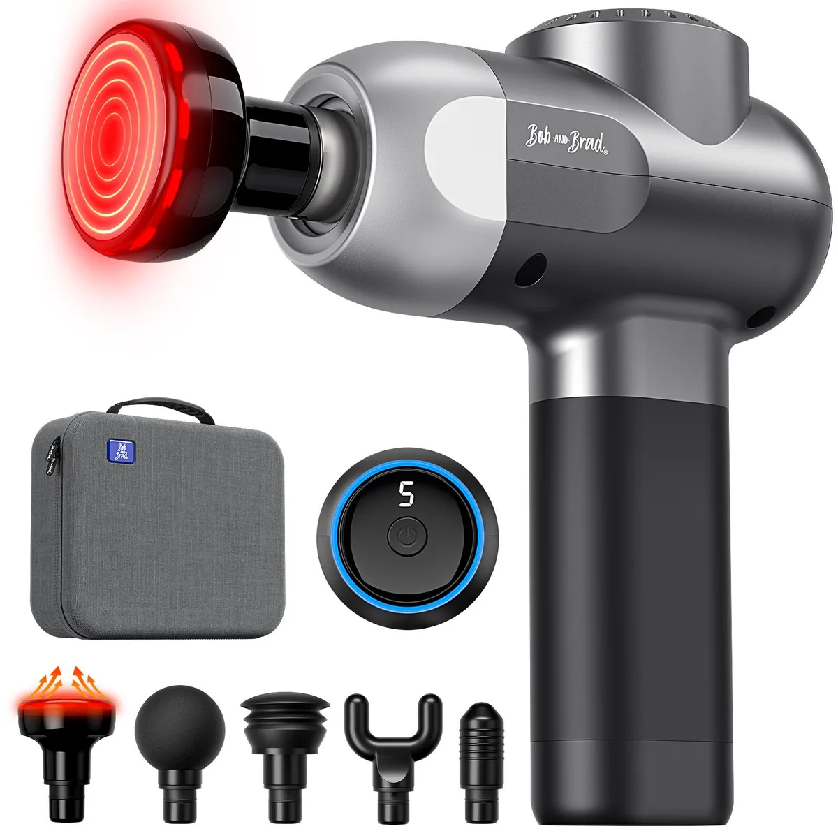 Bob and Brad Bob and Brad C2 Plus Massage Gun QL/DMS.C2-M 10mm 44lbs 40dB 25W 1.5lb — product photo