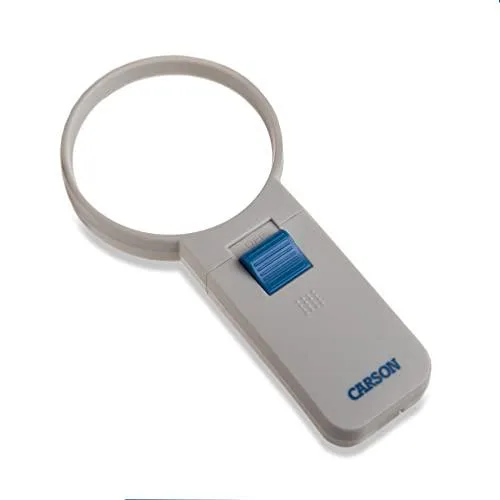 Handheld magnifier with 3.0 inch lens and LED light
