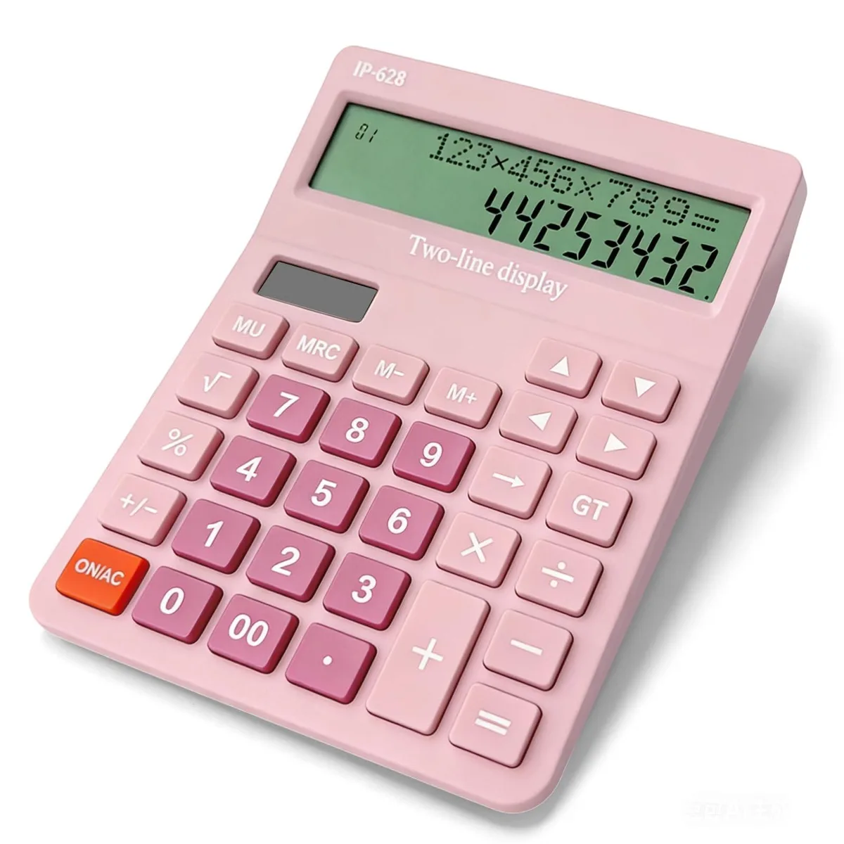  JXAVO 628 Solar Pink Desktop Calculator 17x13cm Educational Supply — product photo
