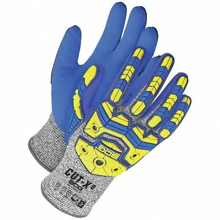 BDG BDG 99-1-9792-6 Grey HPPE Blue Sandy Nitrile Palm Impact XS personal protective equipment — product photo