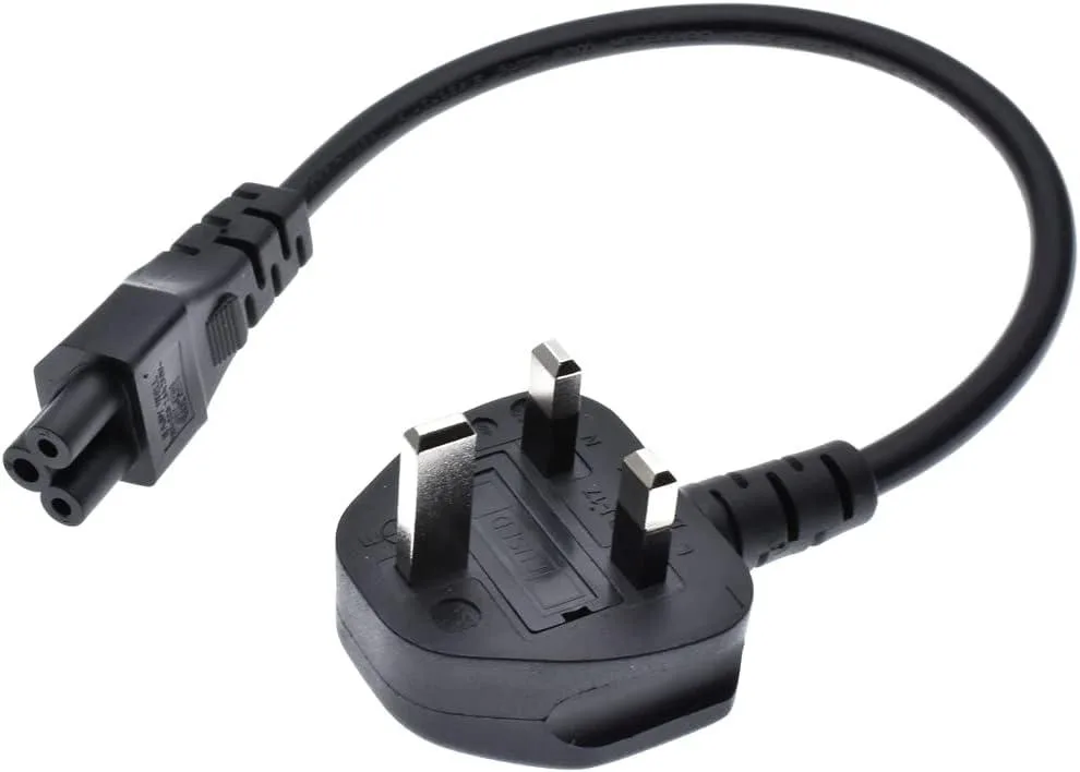 TeKit TeKit UK to C5 Power Cord 1ft Orange 13A 250V 18AWG — product photo