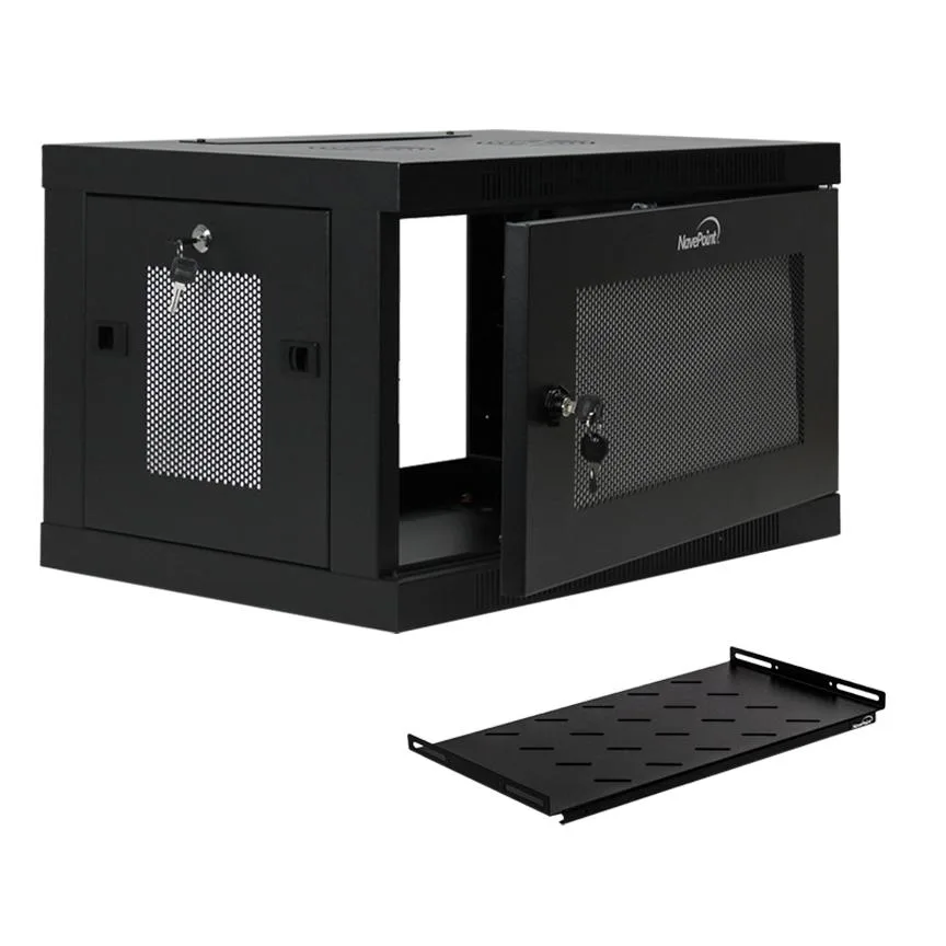 NavePoint NavePoint 6U Wall Mount Server Rack 16.5" Deep Perforated Door With Shelf — product photo