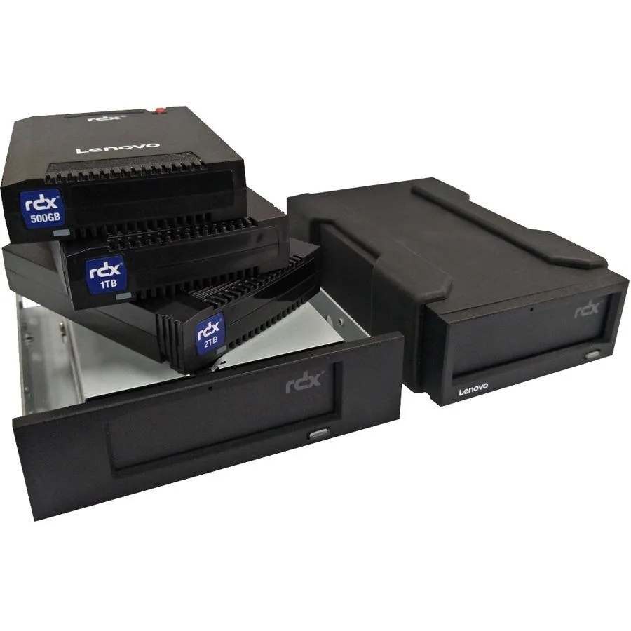 Rectangular black external dock with USB 3.0 cable