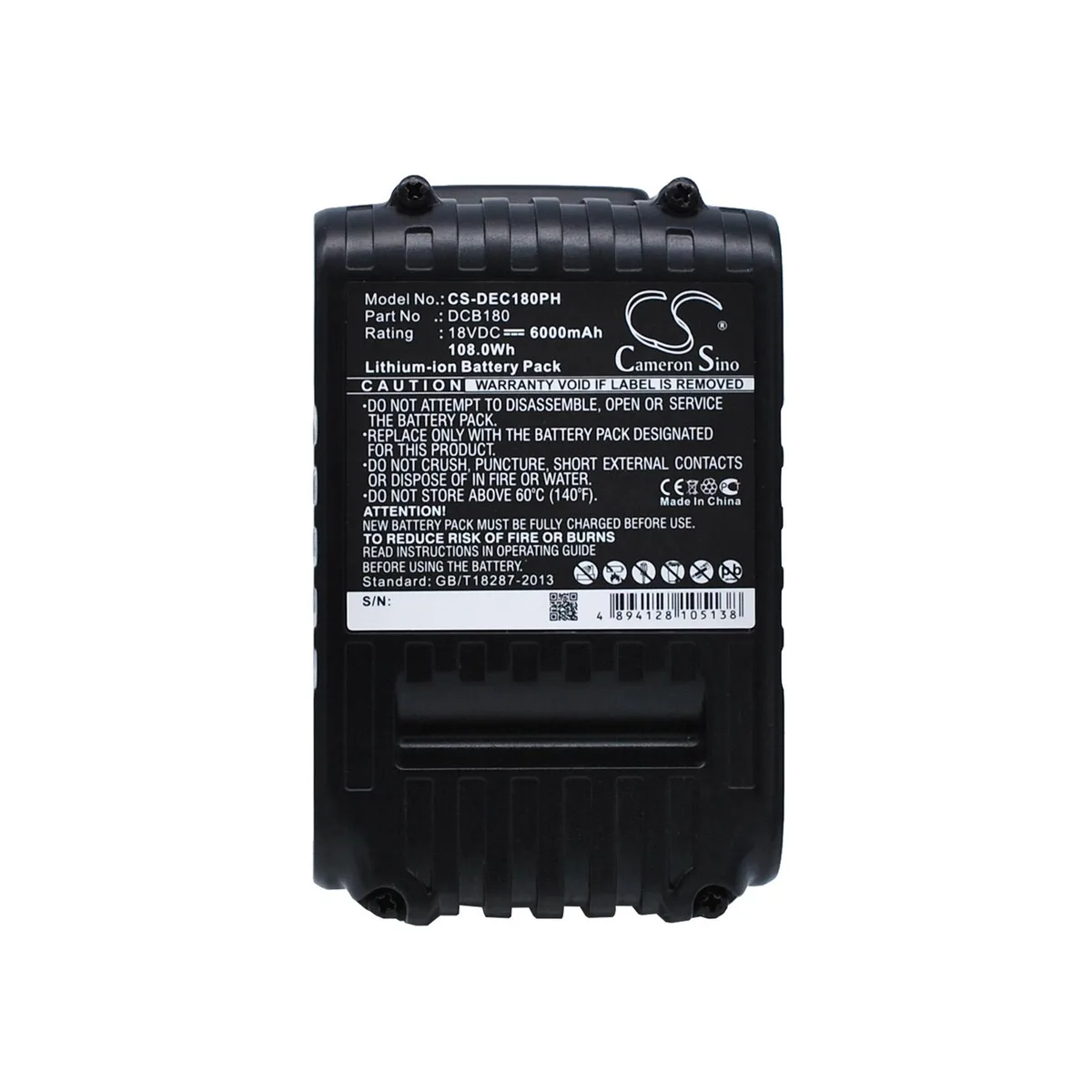 Cameron &amp; Co Cameron &amp; Co DS-CS-DEC180PH 6 Ah Li-ion battery — product photo