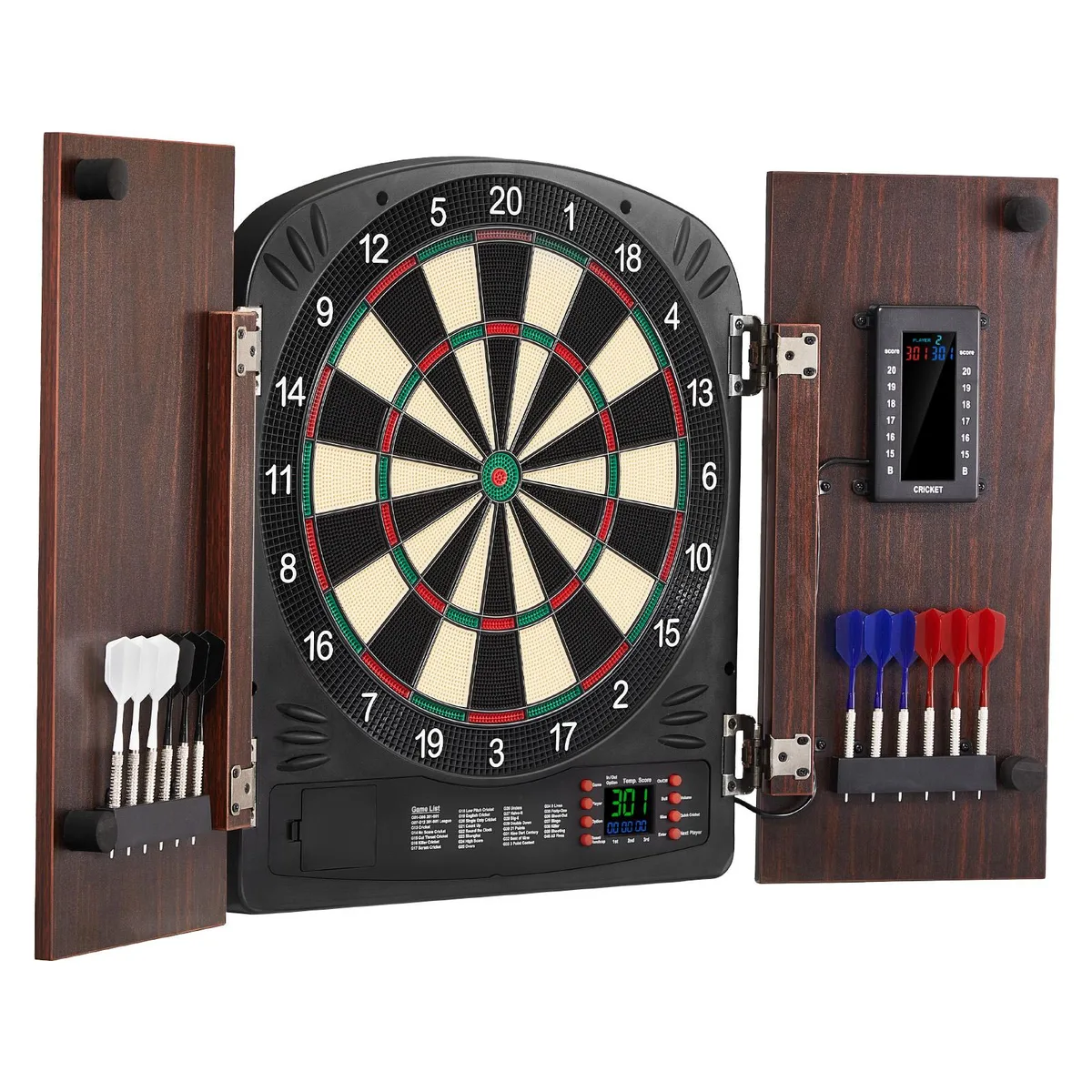 VEVOR VEVOR 9176WD Dartboard Cabinet Set 13.5" 12 Darts 60 Needles — product photo