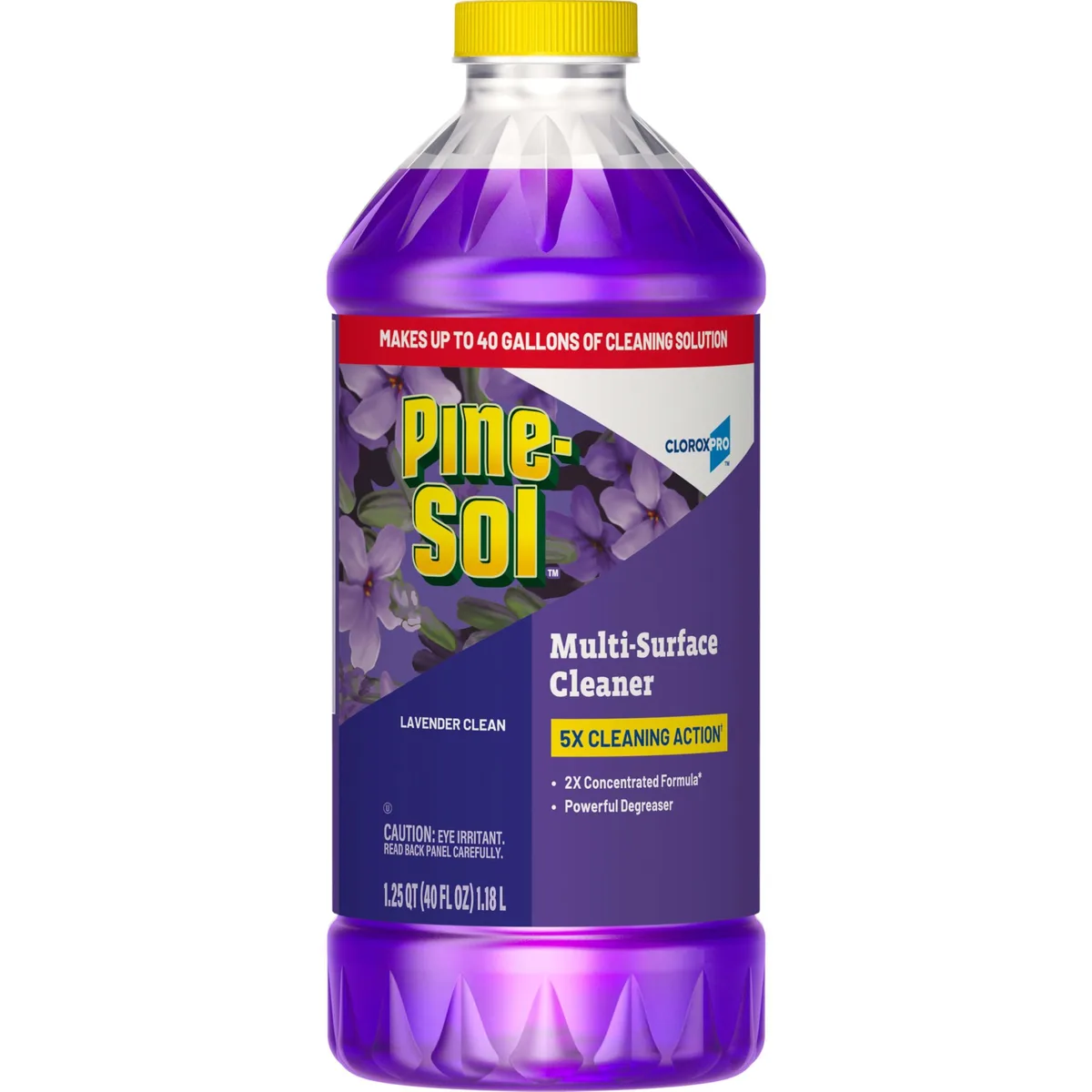 White 40 oz bottle of Metra 66134 multi-surface cleaner with lavender scent