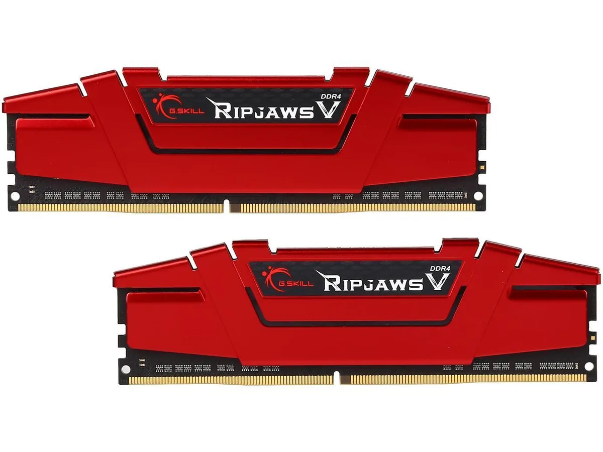 G.SKILL G.SKILL Ripjaws V 16GB (2x8GB) DDR4-2400 CL15 F4-2400C15D-16GVR desktop RAM — product photo